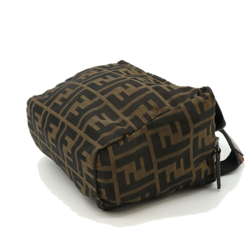 Fendi Zucca Handbag Pouch Inventory Nylon Khaki — view 5