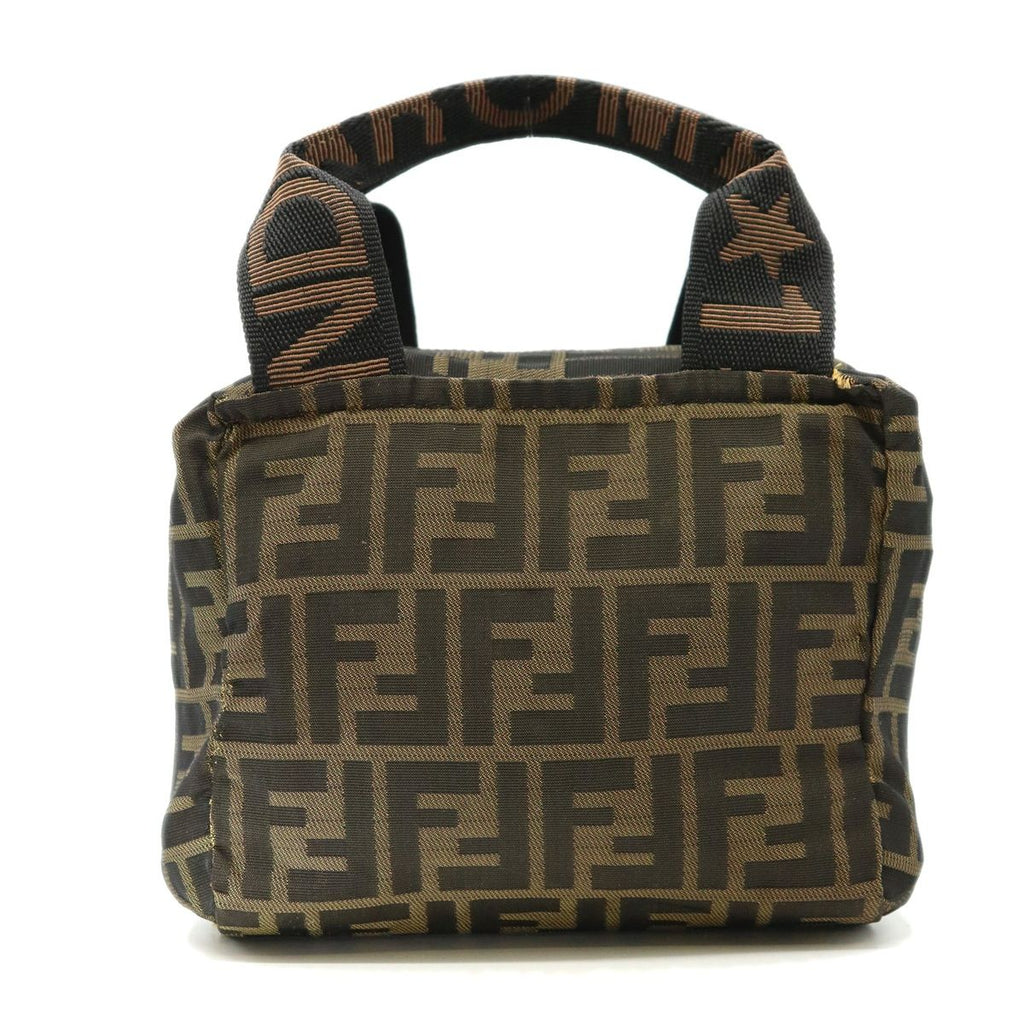 Fendi Zucca Handbag Pouch Inventory Nylon Khaki — view 2