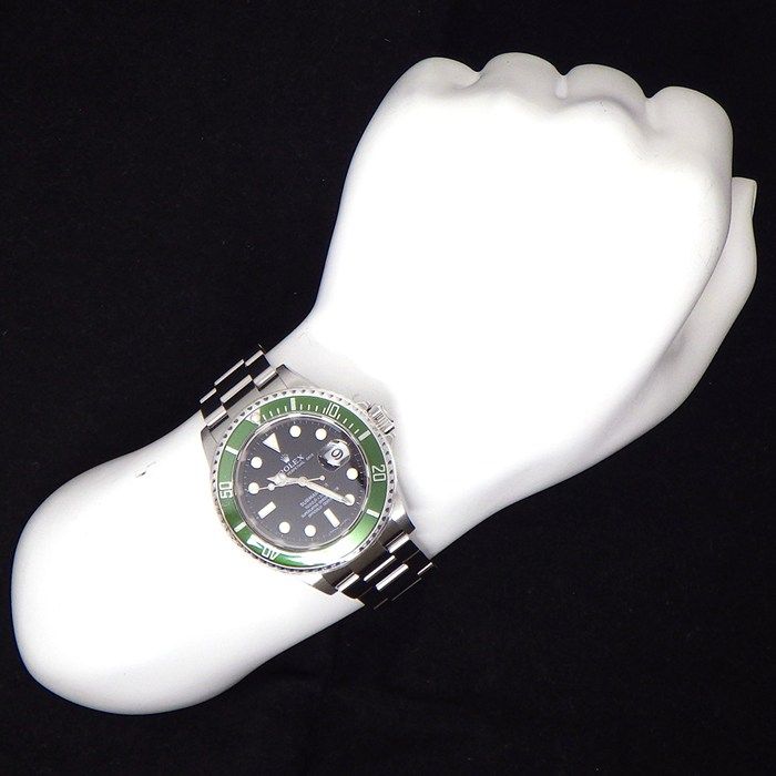 Rolex Watch Submariner Date Green Number Luminous Index Hands Rotating Bezel — view 9