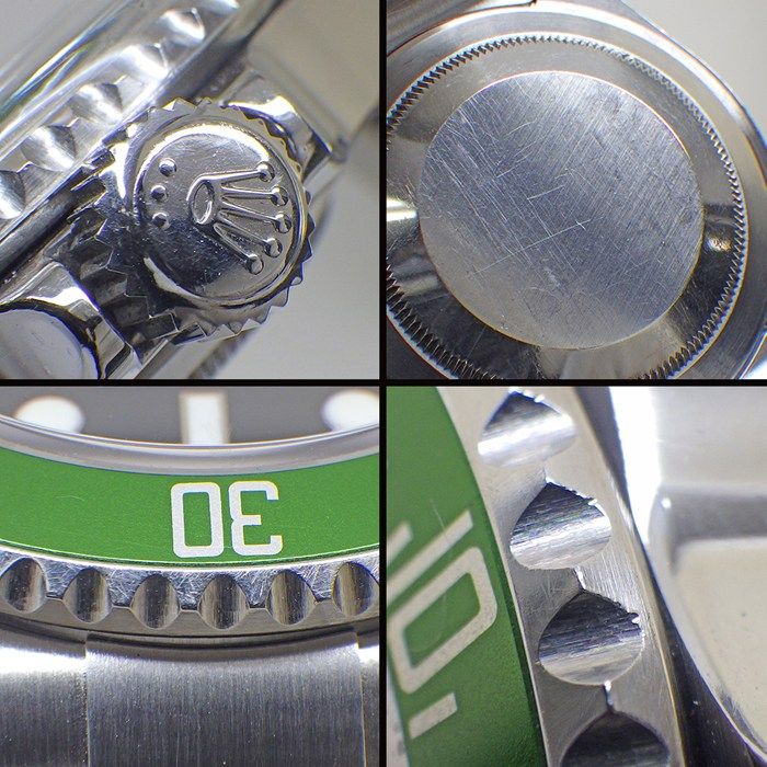 Rolex Watch Submariner Date Green Number Luminous Index Hands Rotating Bezel — view 7
