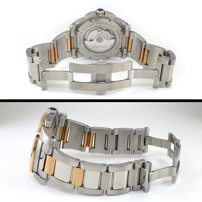 Cartier Watch Caliber Brown Dial Roman Index Date Luminous Hand Small Seconds — view 3