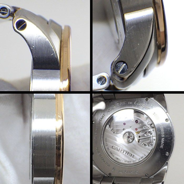 Cartier Watch Caliber Brown Dial Roman Index Date Luminous Hand Small Seconds — view 9