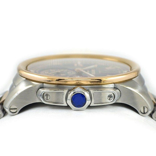 Cartier Watch Caliber Brown Dial Roman Index Date Luminous Hand Small Seconds — view 2
