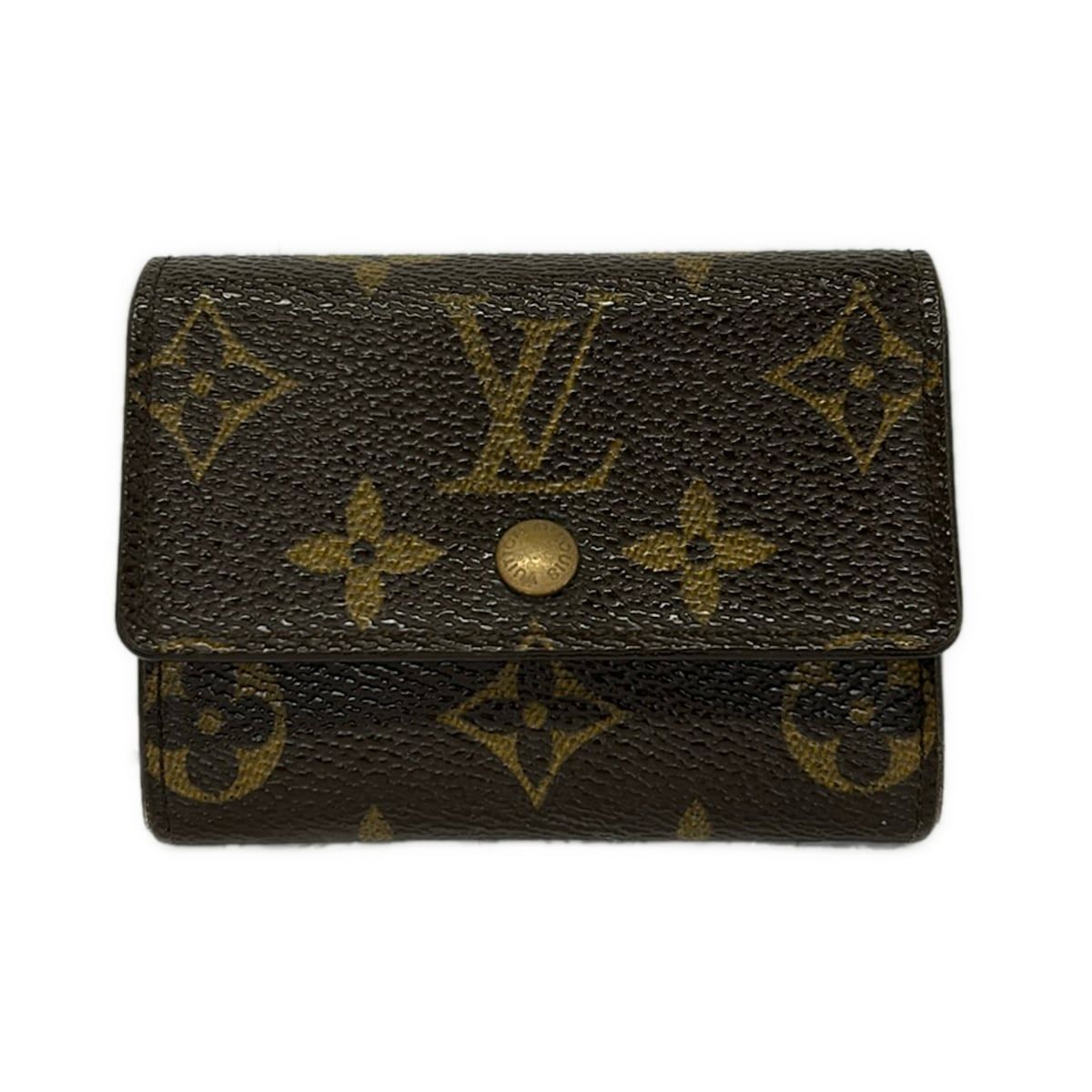 Louis Vuitton Coin Case Monogram Portomonepla Initial