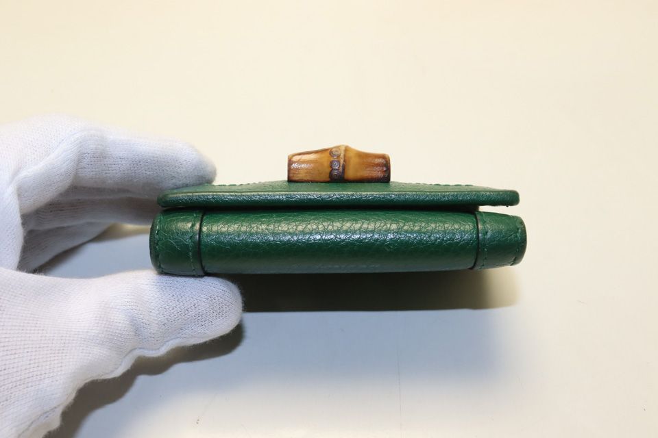Gucci Bamboo Leather Key Case Key Holder — view 3