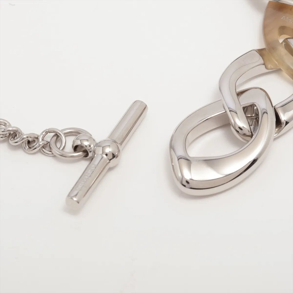 Hermes Chaine de Buffalo Horn Bracelet Bangle Chain — view 4