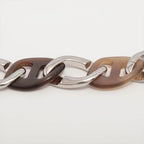 Hermes Chaine de Buffalo Horn Bracelet Bangle Chain — view 3