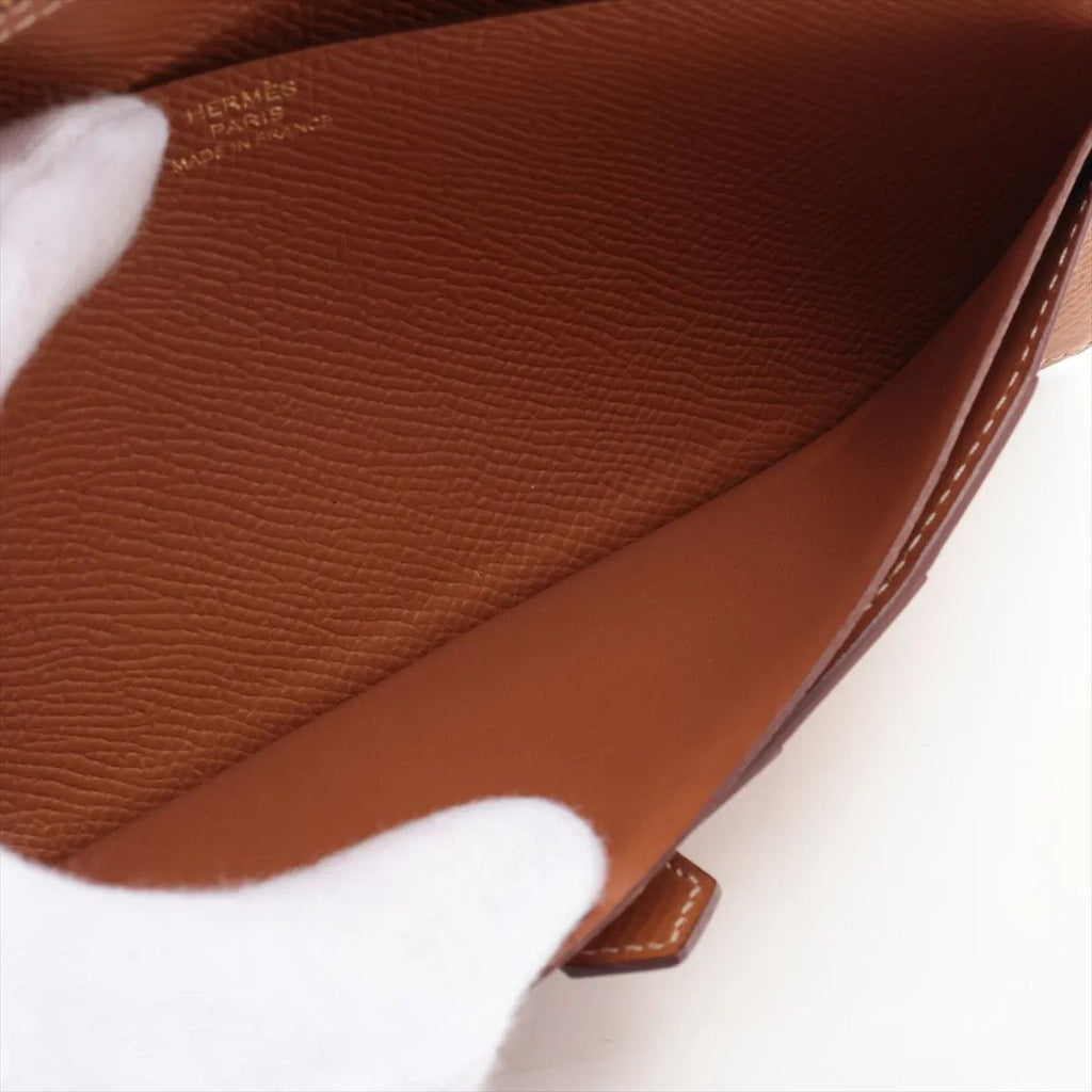 Hermes Bearn Souffle Veau Epsom Gold Wallet — view 5