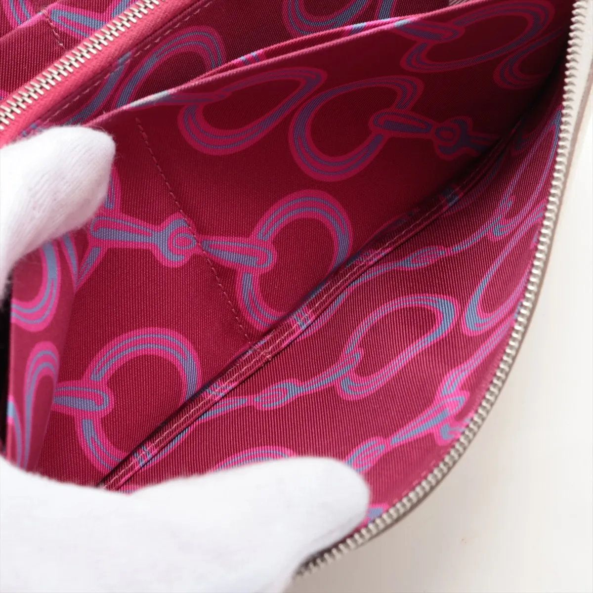 Hermes Construction Azap Long Silk in Veau Nata Wallet — view 7