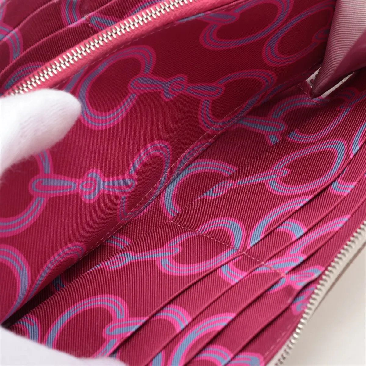 Hermes Construction Azap Long Silk in Veau Nata Wallet — view 6