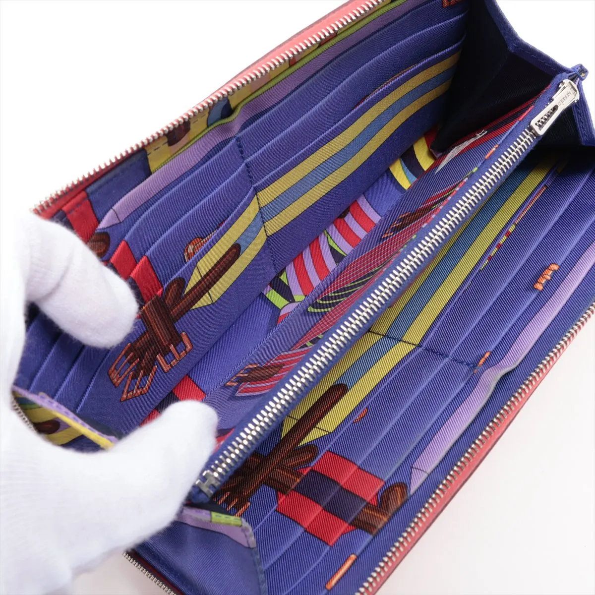 Hermes Construction Azap Long Silk in Veau Wallet — view 5