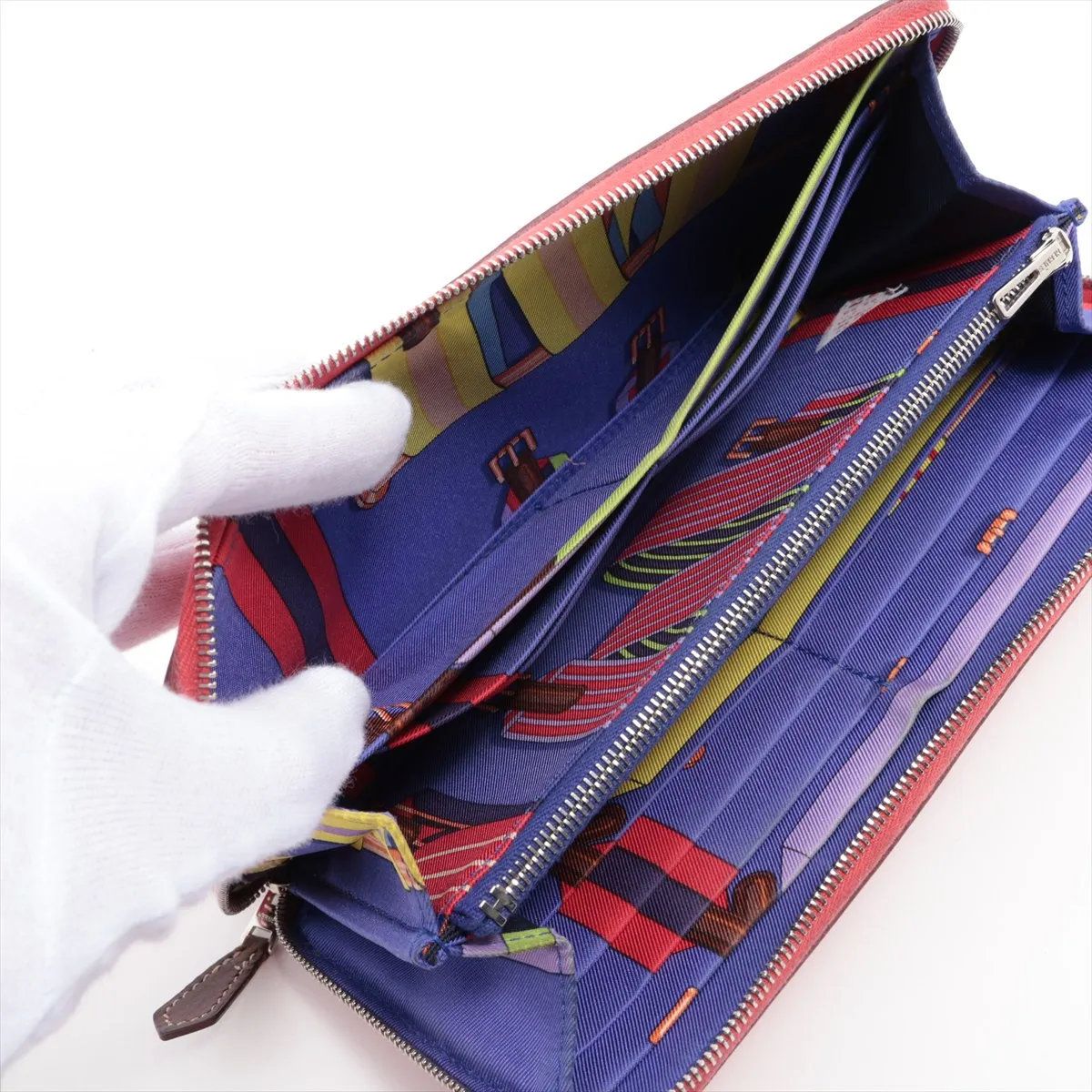 Hermes Construction Azap Long Silk in Veau Wallet — view 4