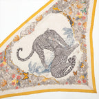 Hermes Tagged Triangle Jean Jungle Love Casisir Scarf — view 3