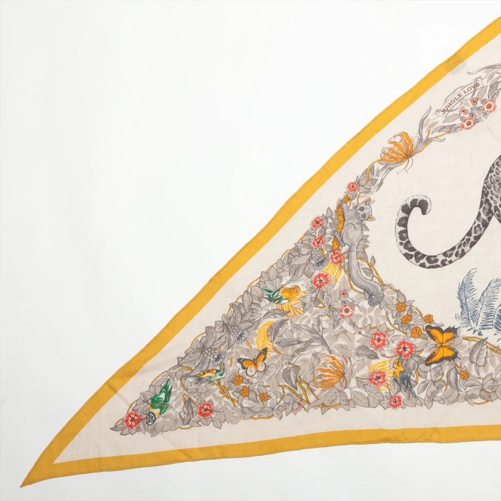 Hermes Tagged Triangle Jean Jungle Love Casisir Scarf — view 4