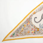 Hermes Tagged Triangle Jean Jungle Love Casisir Scarf — view 4