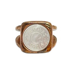 Hermes Ring 51 Corozo Pink Gold White