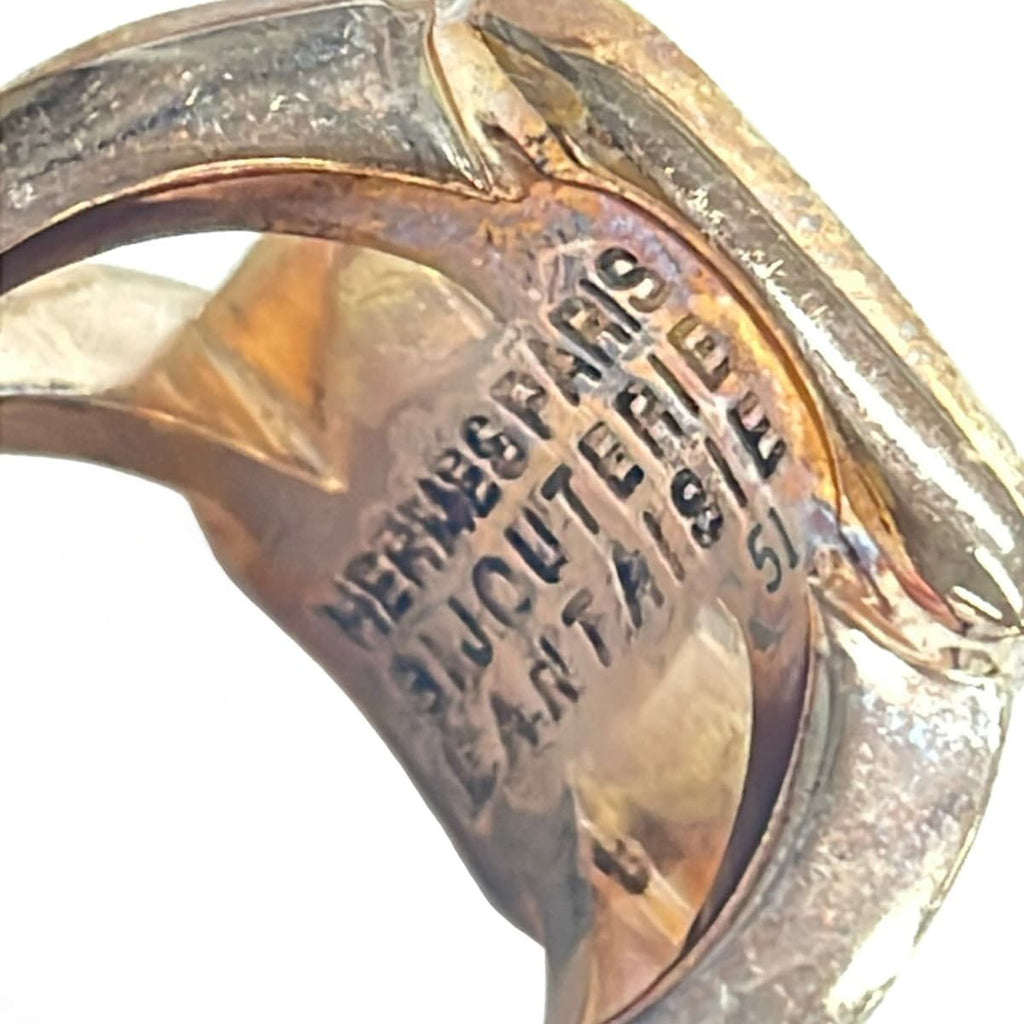 Hermes Ring 51 Corozo Pink Gold White — view 5
