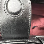 Gucci 2-Way GG Marmont Quilted Shoulder Bag Crossbody Leather Black Gold — view 7