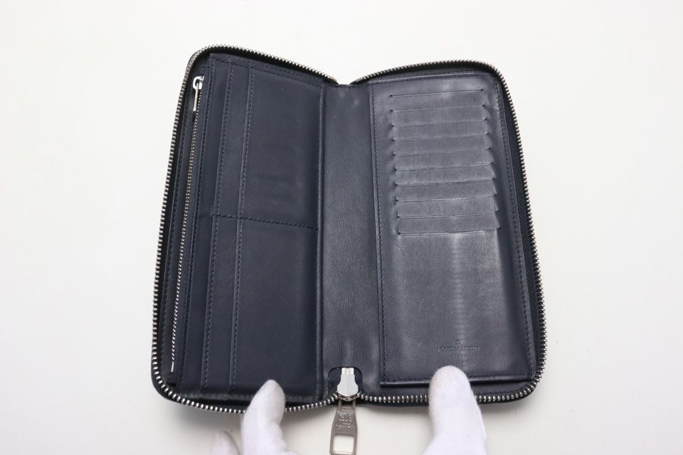 Louis Vuitton Damier Infini Zippy Vertical Leather Zip Around Wallet — view 4