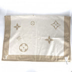 Louis Vuitton Monogram Wool Cashmere Beige Ivory Shoulder — view 3