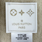 Louis Vuitton Monogram Wool Cashmere Beige Ivory Shoulder — view 4