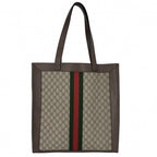 Gucci Tote Ophidia Handbag Sherry Line Shoulder GG Supreme Canvas Leather Beige — view 2