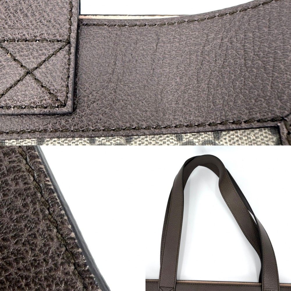 Gucci Tote Ophidia Handbag Sherry Line Shoulder GG Supreme Canvas Leather Beige — view 5