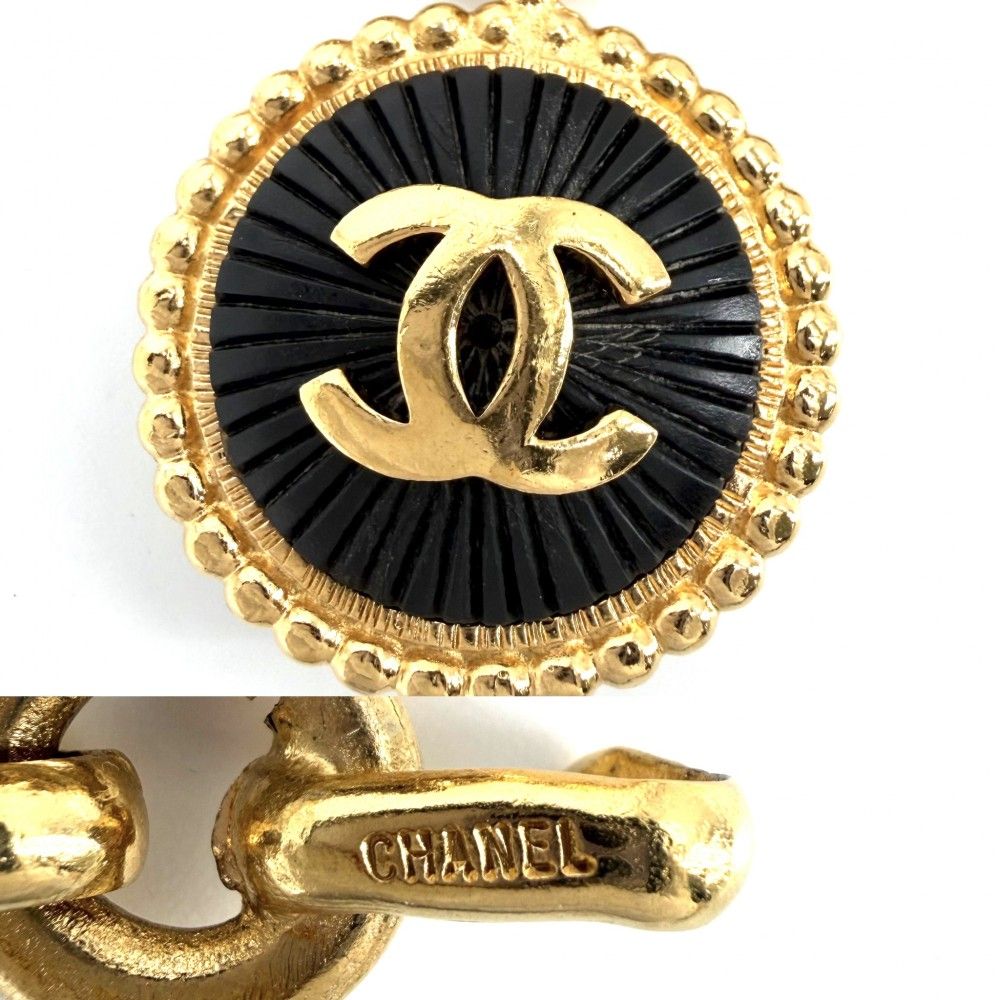 Chanel Belt CC Logo Chain Vintage Gold Plated — view 2