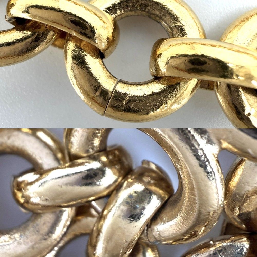 Chanel Belt CC Logo Chain Vintage Gold Plated — view 4