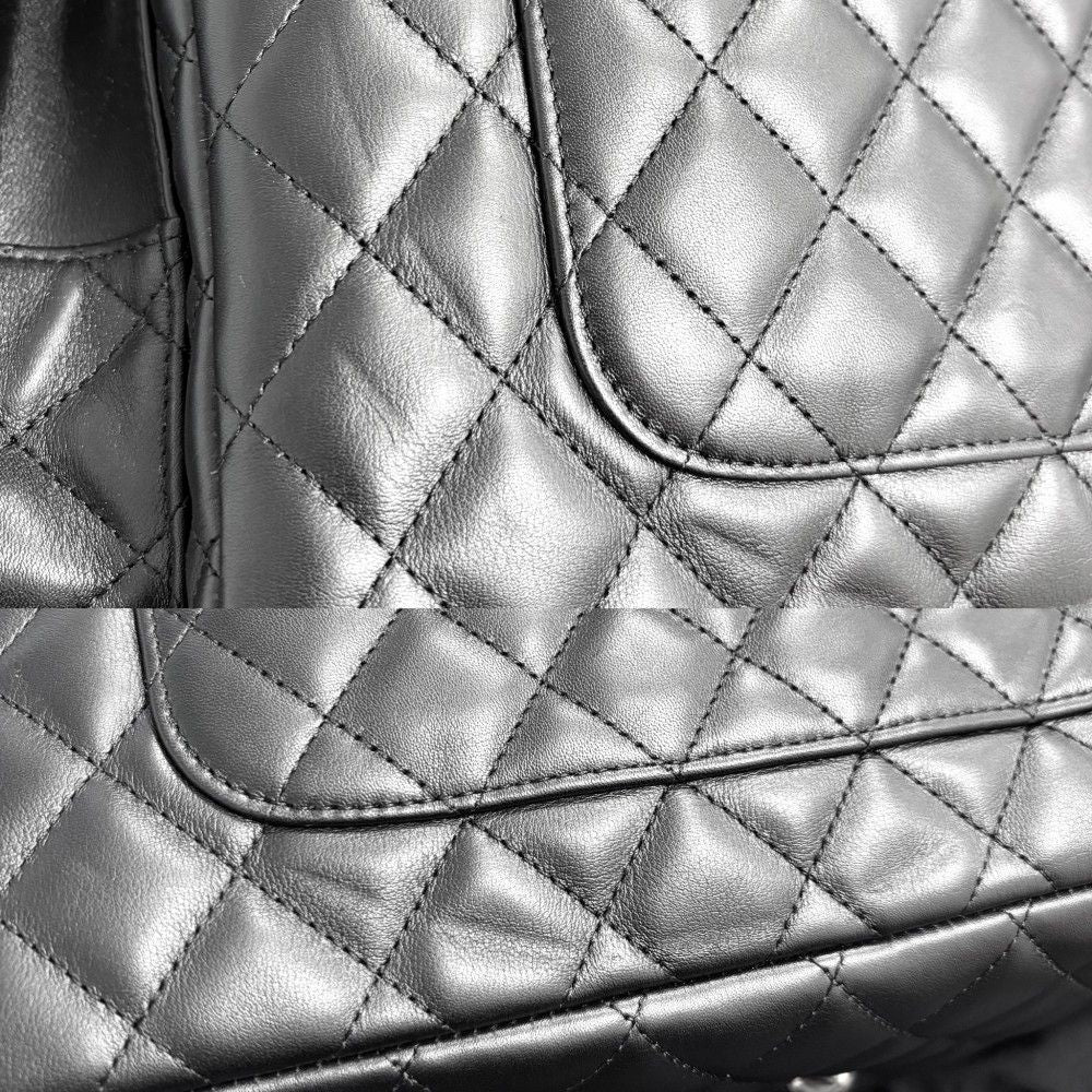 Chanel Handbag Cambon Line Multi Pocket Quilted CC Logo Shoulder Tote Lambskin — view 9