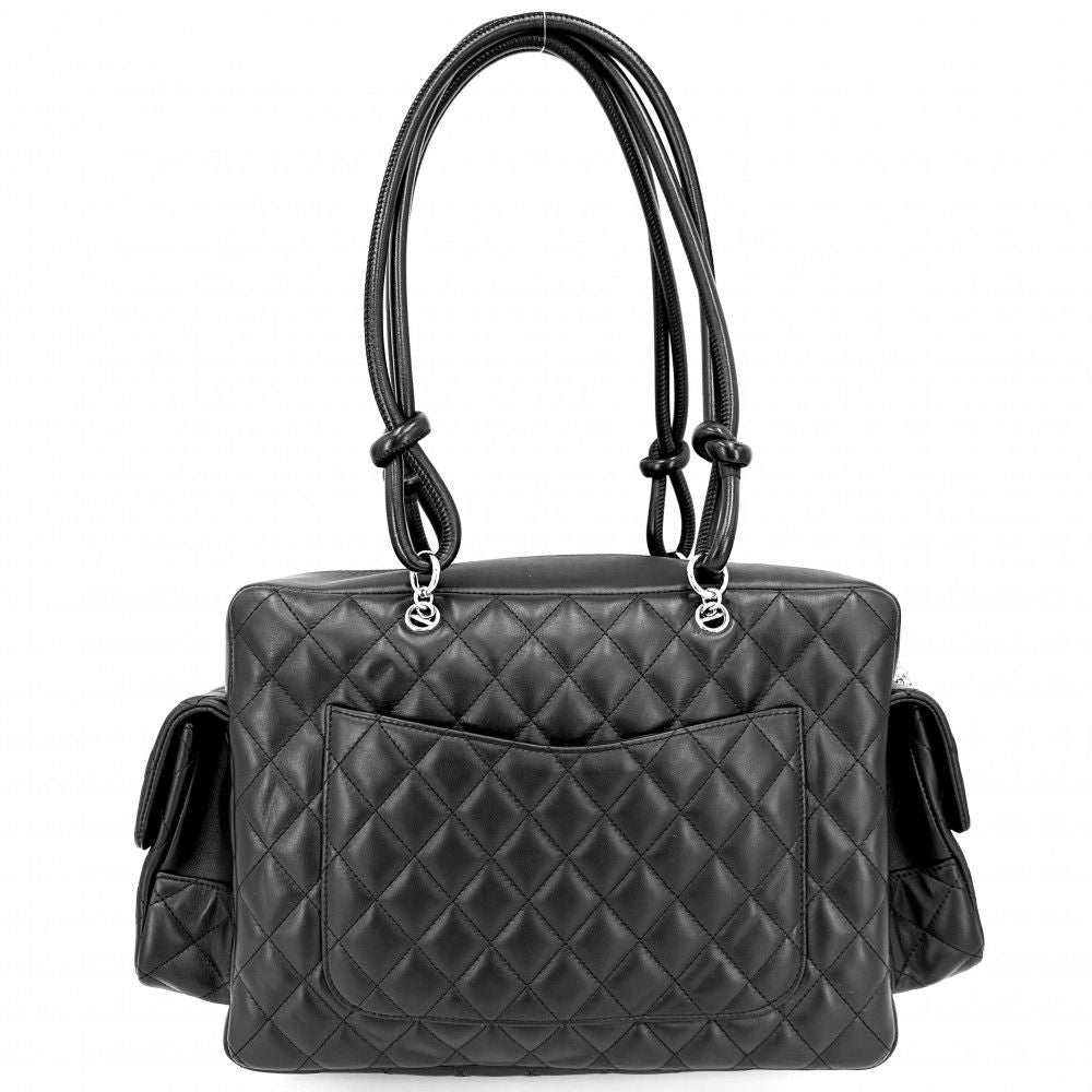 Chanel Handbag Cambon Line Multi Pocket Quilted CC Logo Shoulder Tote Lambskin — view 2