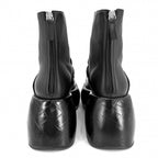Loewe Boots Croco Embossed Short Shoes 39 Thick Sole Leather Black — view 4