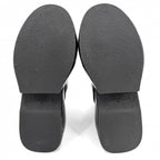 Loewe Boots Croco Embossed Short Shoes 39 Thick Sole Leather Black — view 5