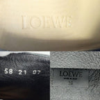Loewe Boots Croco Embossed Short Shoes 39 Thick Sole Leather Black — view 6