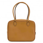 Hermes Plume 20 Small Mini Bag Simple Leather Brown Gold — view 2