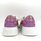 Gucci Sneakers Low Cut Shoes 38 GG Supreme Canvas Leather Beige White — view 4