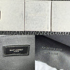 Saint Laurent Paris Tote Manhattan S Handbag Shoulder Leather Black Silver — view 5