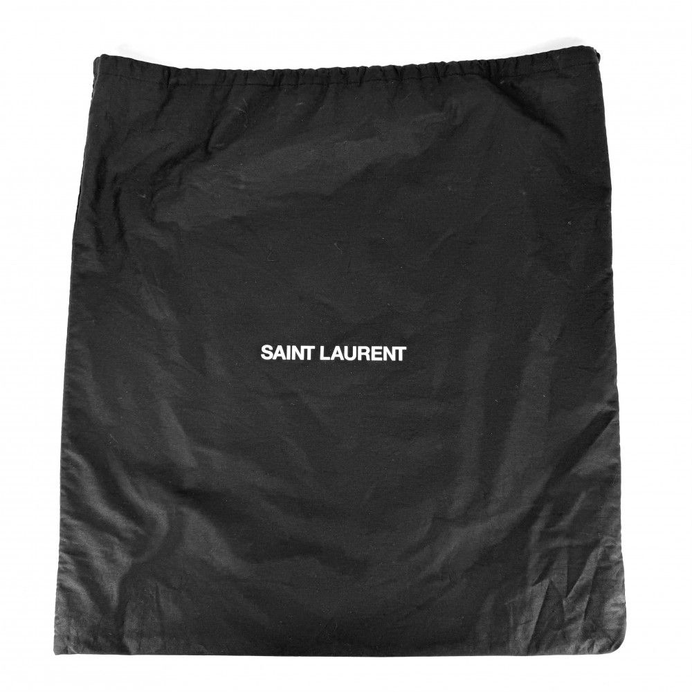 Saint Laurent Paris Tote Manhattan S Handbag Shoulder Leather Black Silver — view 8