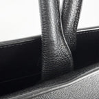 Saint Laurent Paris Tote Manhattan S Handbag Shoulder Leather Black Silver — view 7