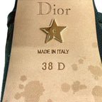 Dior Sandals 38 D Black Clear Mesh — view 6