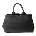 Prada Canapa M Tote Bag Canvas Black — view 2