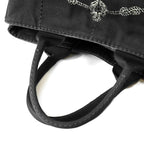 Prada Canapa M Tote Bag Canvas Black — view 6