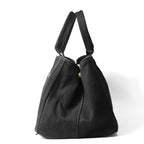 Prada Canapa M Tote Bag Canvas Black — view 3