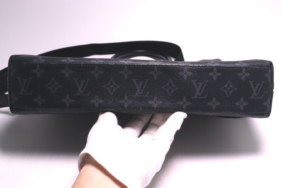 Louis Vuitton Monogram Eclipse Odyssey Briefcase Leather 2-Way Business — view 3