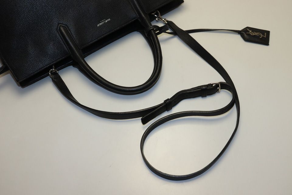 Saint Laurent Cavalry Gauche Leather 2-Way Tote — view 5