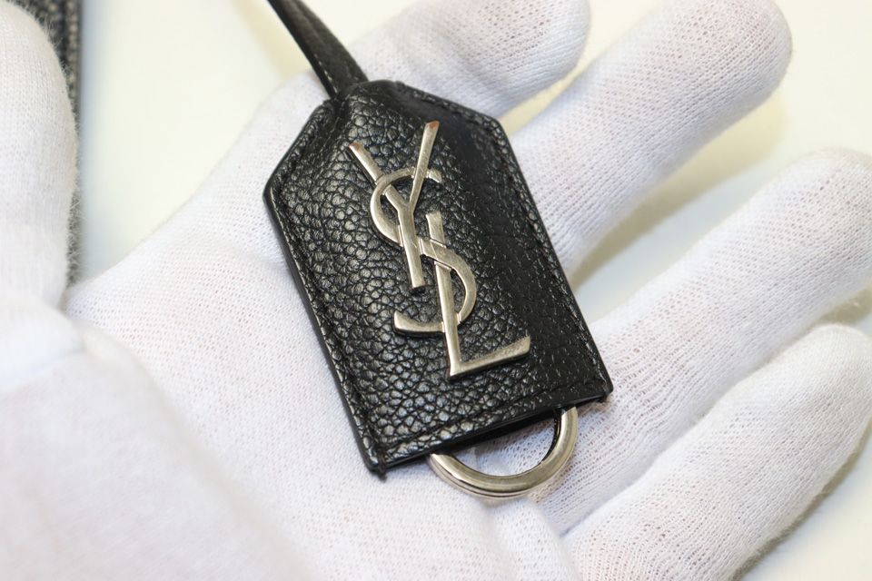 Saint Laurent Cavalry Gauche Leather 2-Way Tote — view 8