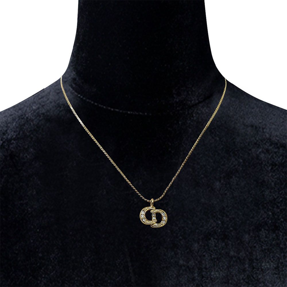 Dior Logo Necklace Gold — view 6