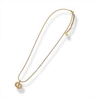 Dior Logo Necklace Gold — view 5