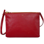 Celine Trio Large Shoulder Bag Pochette Leather