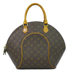 Louis Vuitton LV Ellipse MM Monogram Handbag Brown